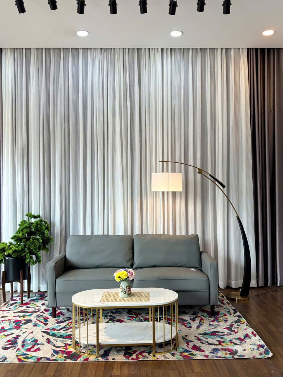 Sofa Da Simili 1980/383 + Đôn - Ảnh 5