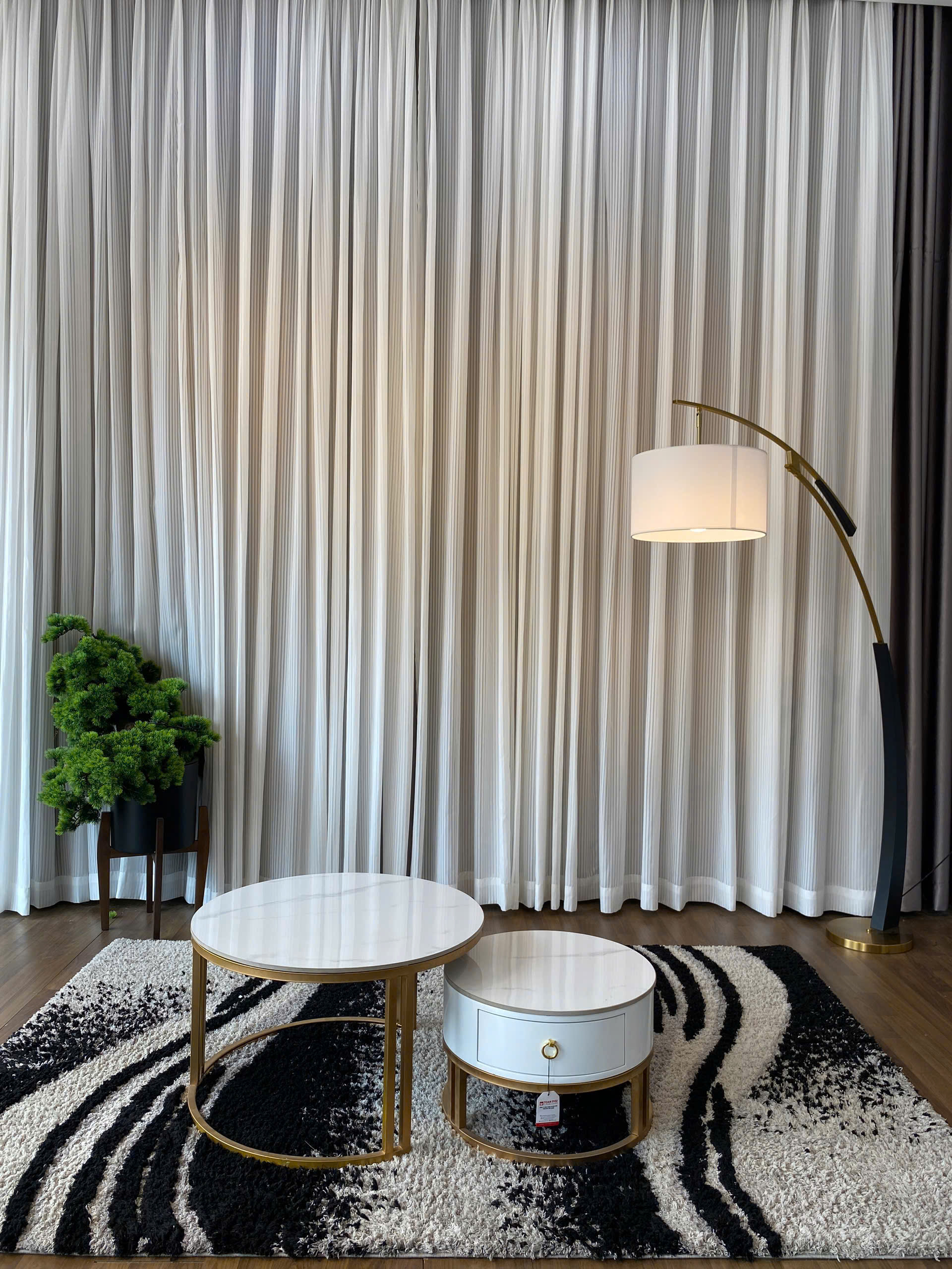 Bàn Sofa Đôi Tròn - Ảnh 2