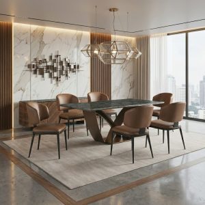 Bàn Ăn Đá Marble D2412