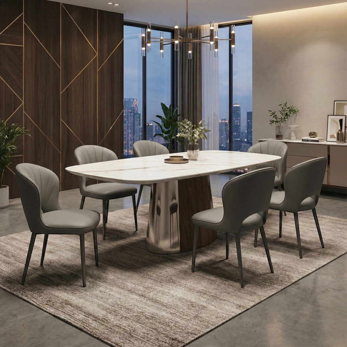 Bàn Ăn Đá Marble D2501