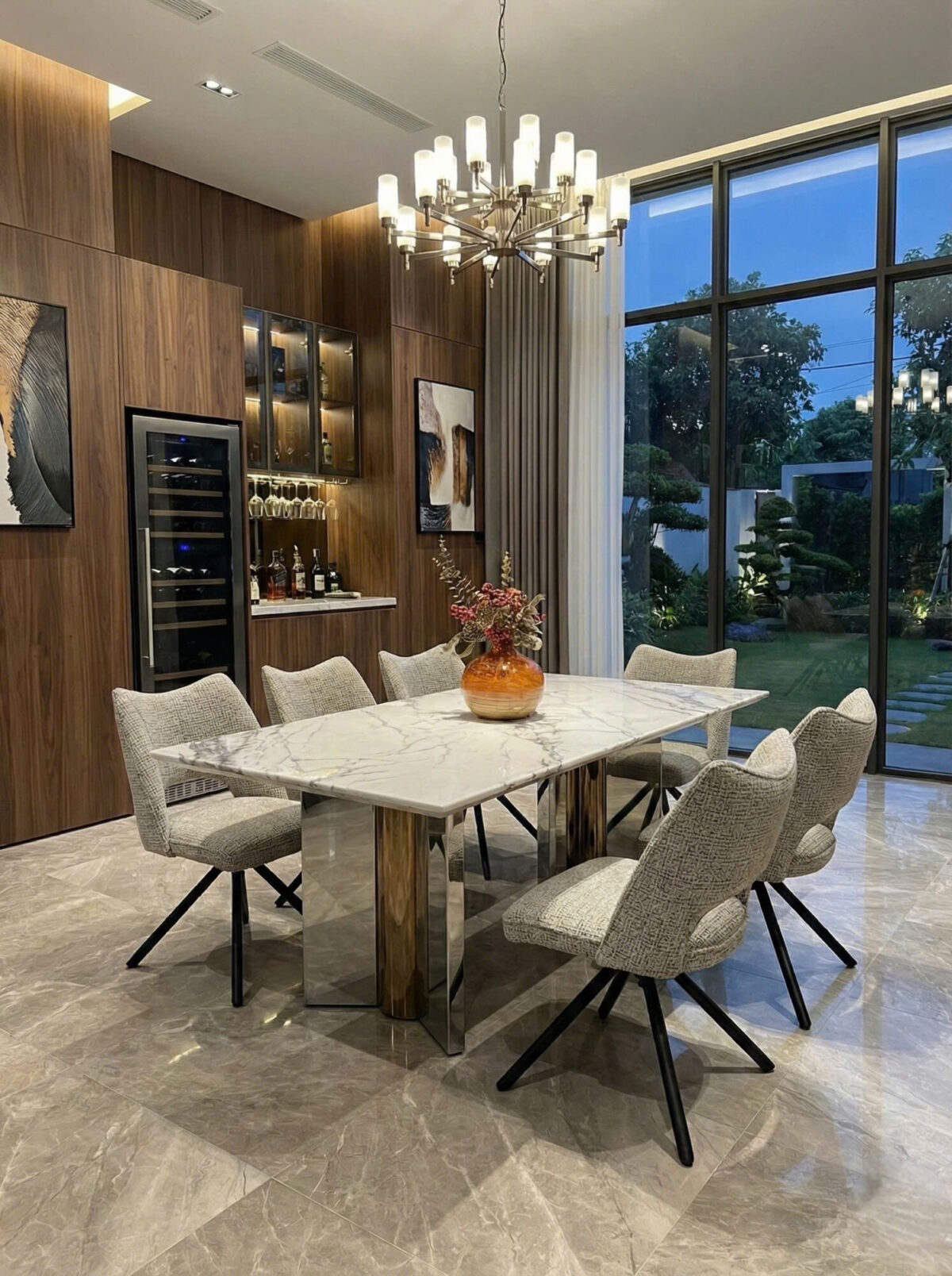 Bàn Ăn Mặt Đá Hiện Đại F147