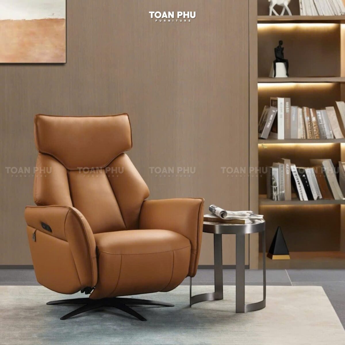 Ghế Thư Giãn Da Bò Thật 6569