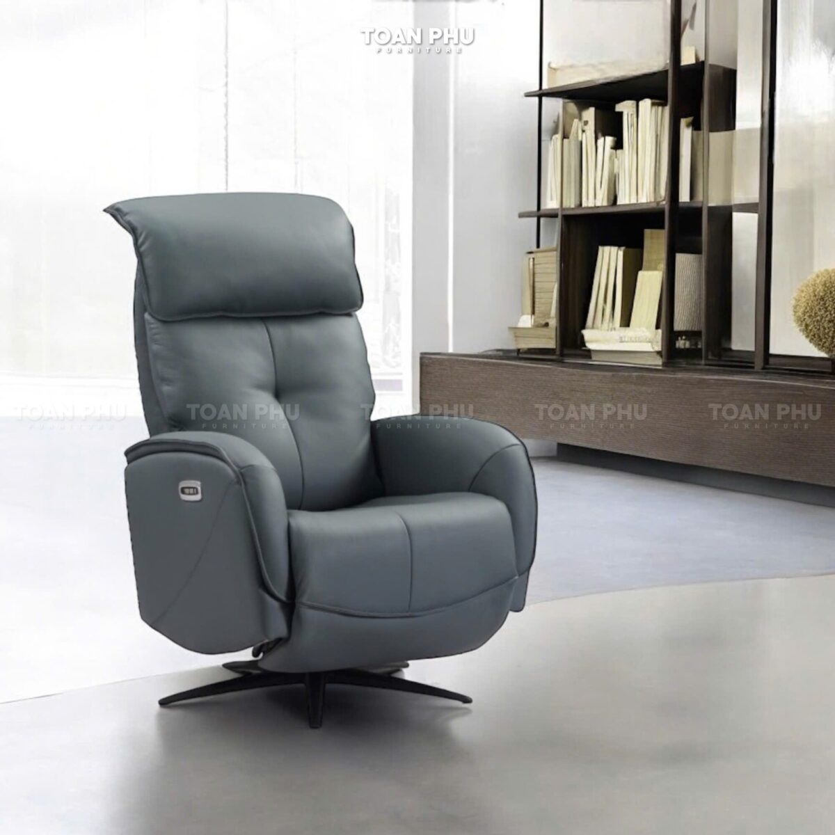 Ghế Thư Giãn Da Bò Thật 8001