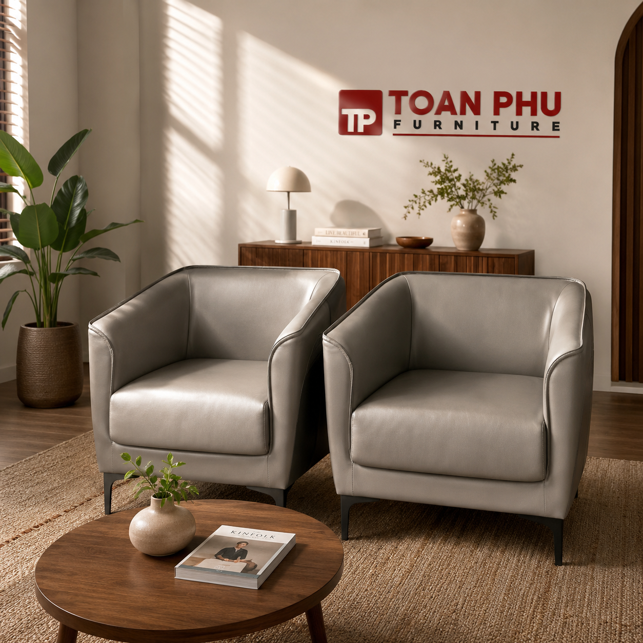 Sofa 1S Da Pu Cao Cấp