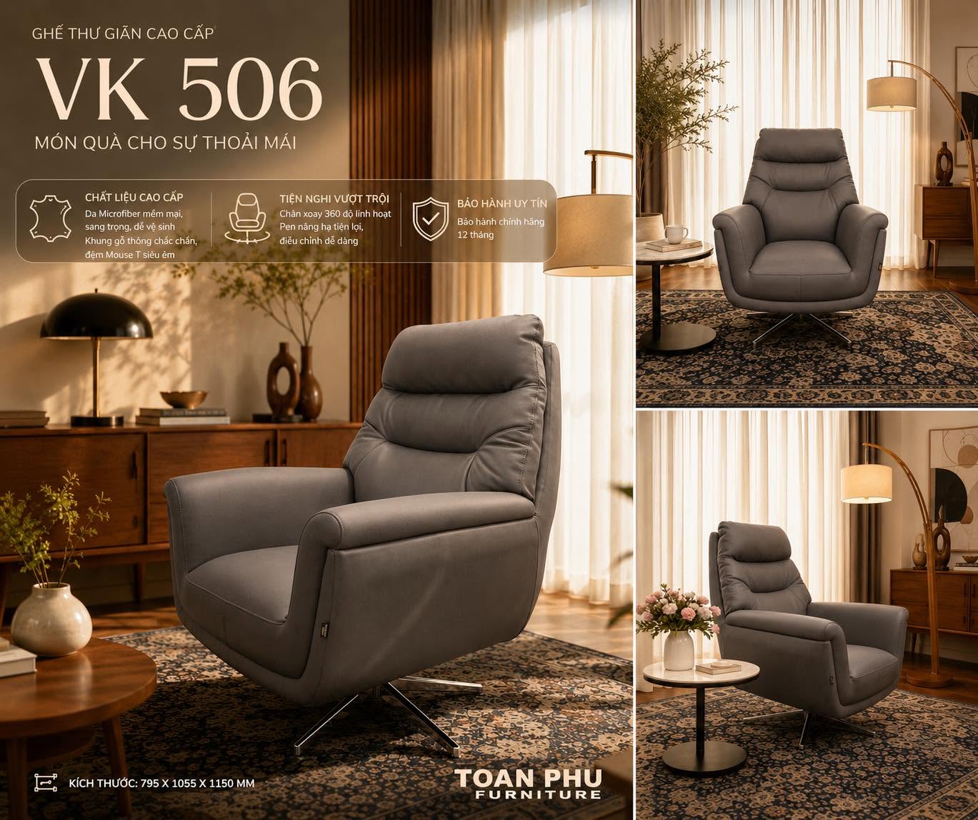 Ghế Thư Giãn Cao Cấp VK506 - Ảnh 3